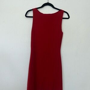 Reformation Red Midi Dress